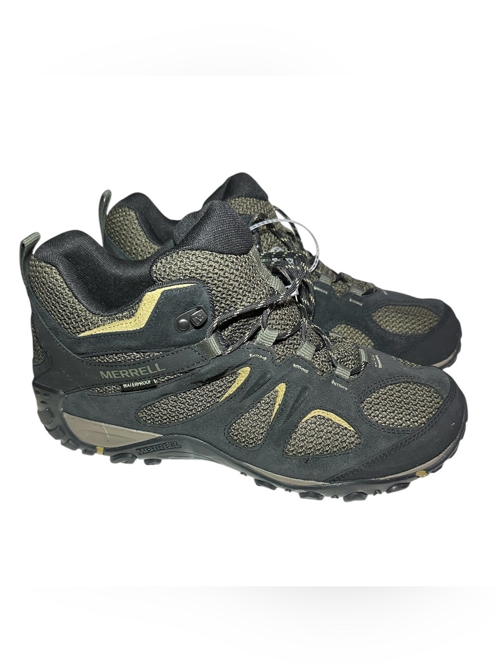 Merrell Yokota 2 Mid Waterproof Men's Hiking Boots Black Olive US  10.5 New